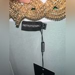 Pretty Little Thing NWT White Bikini 3 Piece Set with Sheer Cover-Up size 6-FLAW Photo 12