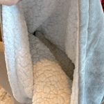 The Comfy Snuggie Pullover Blanket Gray Velvety Sherpa Robe Womens XS S M L XL Photo 14