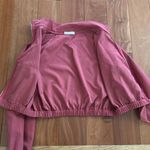 Romwe  Raspberry Cropped Bomber Zip Up Jacker Size S Photo 7