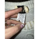 Oleg Cassini VTG Cassini Women's Sweater White Headed Rhinestones Pearls Sz L Photo 2