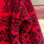 Paris Sport Club Red And Black‎ Button Front Crop Cardigan Size Small Photo 4