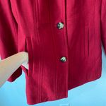 London Fog Red Wool Blend Coat Size Small Photo 3