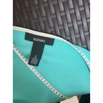 Alfani ‎ Woman Top Aqua Color Sleeveless W/ Embellished Size 6 Photo 3