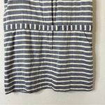 J. Crew Striped Short Sleeve Chambray Mini Dress Size 10 Blue Photo 3