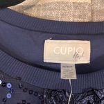 cupio  Blue Sequin Top Size‎ Medium Photo 5
