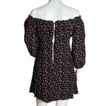 Lovers + Friends  Dress Women Small Black Red Hearts Mini Off Shoulder Party Date Photo 4