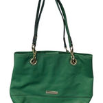 Liz Claiborne  Green‎ Satchel Shoulder Bag Purse Gold Chain Accents Photo 0