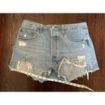 Levi's  High Rise Light Wash Distressed Denim Jeans Size 33 Photo 7