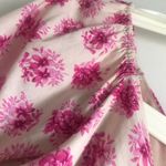 ZARA Ruched Floral Crop Top Photo 9