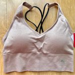 Puma Low Support Ribbed Seamless Bra, Bark/Blush Pink, Size Medium Photo 5