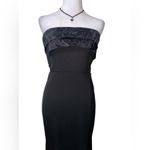 Lulus Size 2 Elegant Dress Brilliantly Bold Black Strapless Mermaid Maxi Dress Photo 5