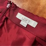 Loft  Lace Skirt Lined Red size 2 Photo 1