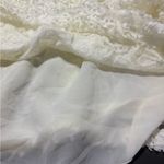 Maeve  by ANTHROPOLOGIE Ivory 3D Design Floral Top Photo 7