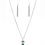 Paparazzi Nice To Meet You Green Necklace (65) Photo 1