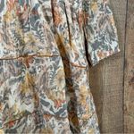 Shyanne XXL Floral Boho Western Peasant Dress Crinkle Tiered Long Sleeve Photo 2