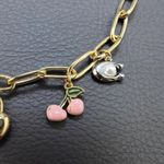 Coach  Gold Charm Necklace with Heart and Cherry Accents Photo 5
