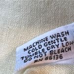 Bryn Walker  Size Small (Oversized) 100% Linen Yellow Hoodie Shirt With Pockets Photo 9