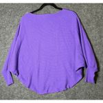 Kerisma  Knits Top S/M purple Batwing Dolman Sleeve Boat Neck Cape Sweater Photo 2