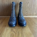 Jeffrey Campbell  Tonette‎ Combat Croc Embossed Boot Grey Women's Size 10 Photo 2