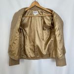 Pendleton Vintage  Blazer 100% Virgin Wool Career Jacket Tan Womens Petite 8‎ Photo 2
