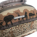 Bon Voyage Paris Safari Print Travel Vanity Case Bag Carry Photo 1