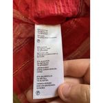 Tommy Bahama Womens Red/Pink Metallic-Stripe Top Medium 3/4 Sleeve Tie-Neck Photo 7