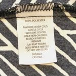 Leith Mock Neck Backless Hi-Low BlackCream Geometric Sleeveless dress XS Photo 7