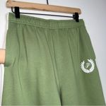 PINK - Victoria's Secret Green‎ and White VS PINK Joggers Sweatpants with Pockets Photo 2