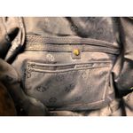 Tory Burch Navy Leather Marion Slouchy Tote Bag Purse Gold Chain & Wallet EUC Photo 15