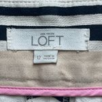 Loft Ann Taylor Striped Cotton Shorts Size 12 Photo 1