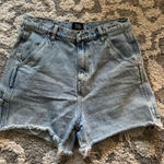 Simple Society Distressed Light wash denim Shorts☁️ Photo 0