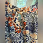 Moon River Anthropologie | | Puff Sleeve Ruffle Printed Babydoll Blouse Size XS Photo 2