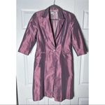 Carolina Herrera  Vintage Purple Iridescent Silk Evening Jacket Coat Size 10 Ital Photo 2