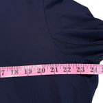 Bette & Court Womens XXL Navy Blue Quarter Zip Long Sleeve Golf Tennis Polo Photo 2