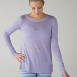 Lululemon Cashmere Blend Sunset Savasana Pullover II in Heathered Lilac Size 2/4 Photo 0
