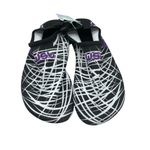 Wet Womens Water Shoes Flats Fabric Geometric Black White 44/45 US 8/9 Photo 1