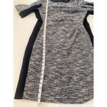 Lauren Ralph Lauren Black White 2 Toned Sheath Mini Dress EUC Sz 16 Stretchy Zip Photo 9