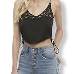 Free People  Blouson Brami Crop Black XS New Photo 0