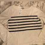 NWT J. Crew Cream and Blue Sequin women's Sz Small Sold Out Photo 5