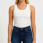 American Eagle  Blue Mid Rise Distressed Denim Shorts Photo 0