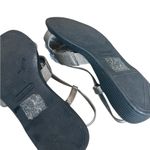 Comfortview Women's Silver Sandals with Floral Accent Photo 6