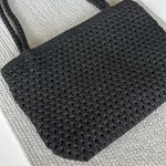 Lina Black Woven Crochet Braided Strap Purse Photo 3