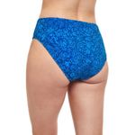 New Profile by Gottex Blue Floral Mehndi Mid Rise Swim Bikini Bottoms Size 14 Photo 1