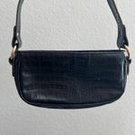 ASOS Y2K Inspired Black Crocodile Pleather Shoulder Handbag Photo 1