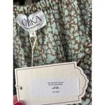 Anthropologie Omika Isla Tasseled Blouse Elliot Galapago Womens Size Small Green Photo 9