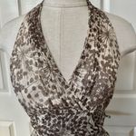BCBG Maxazria brown halter dress Size 2 Photo 1