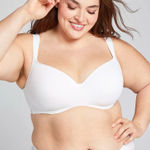 Cacique Lane Bryant 40D White Lightly Lined Balconette Bra Smooth Photo 0