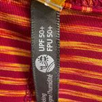 Lole  Tank Top Womens S Red Orange Stripe Scoop Stretch Athletic UPF 50+ Outdoors Photo 11