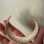 Ethnic Silvertone Cuff bracelet‎ Adjustable Etched Elephants Trunk Up Good Luck Silver Photo 6