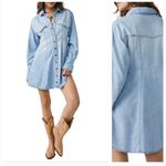 Free People  We The Free Sammi Denim Mini Dress - XL Photo 1